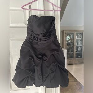 Elegant Black Strapless Dress